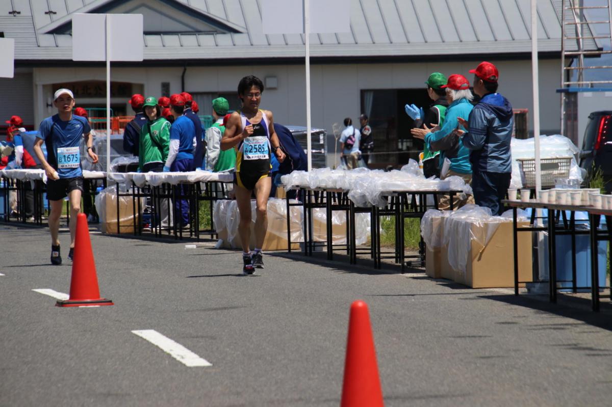 いわて奥州きらめきマラソン2018 フルマラソン5・37.5km給水/10km折り返し 2018/05/20