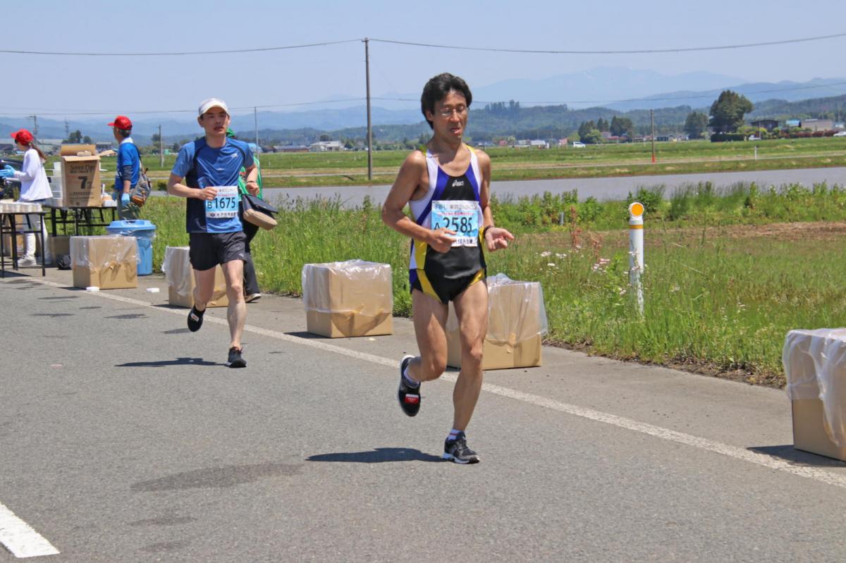 いわて奥州きらめきマラソン2018 フルマラソン5・37.5km給水/10km折り返し 2018/05/20