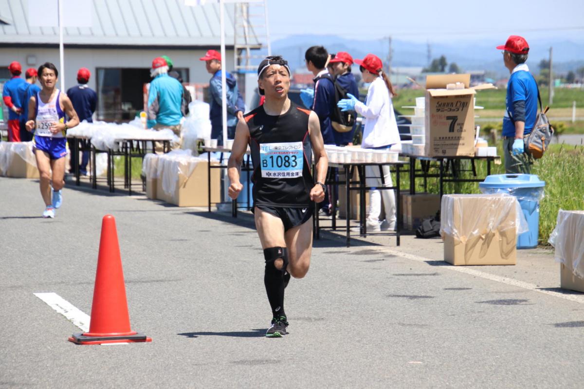 いわて奥州きらめきマラソン2018 フルマラソン5・37.5km給水/10km折り返し 2018/05/20