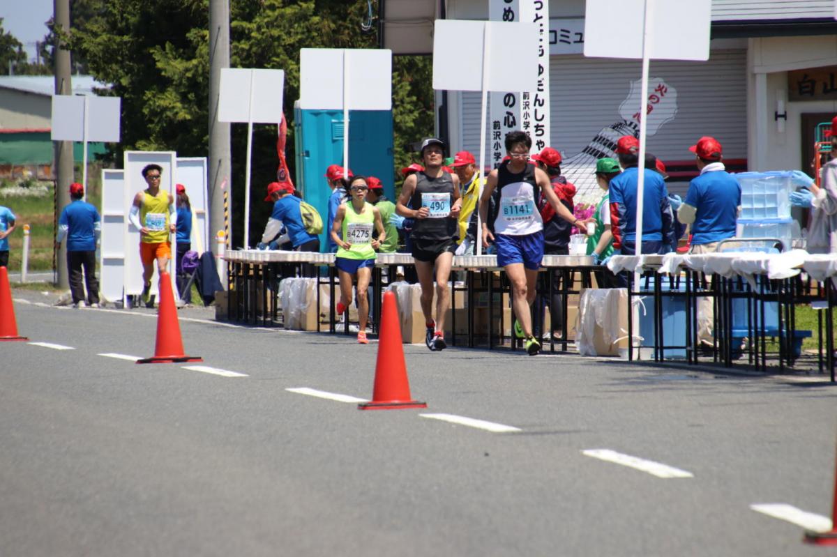 いわて奥州きらめきマラソン2018 フルマラソン5・37.5km給水/10km折り返し 2018/05/20