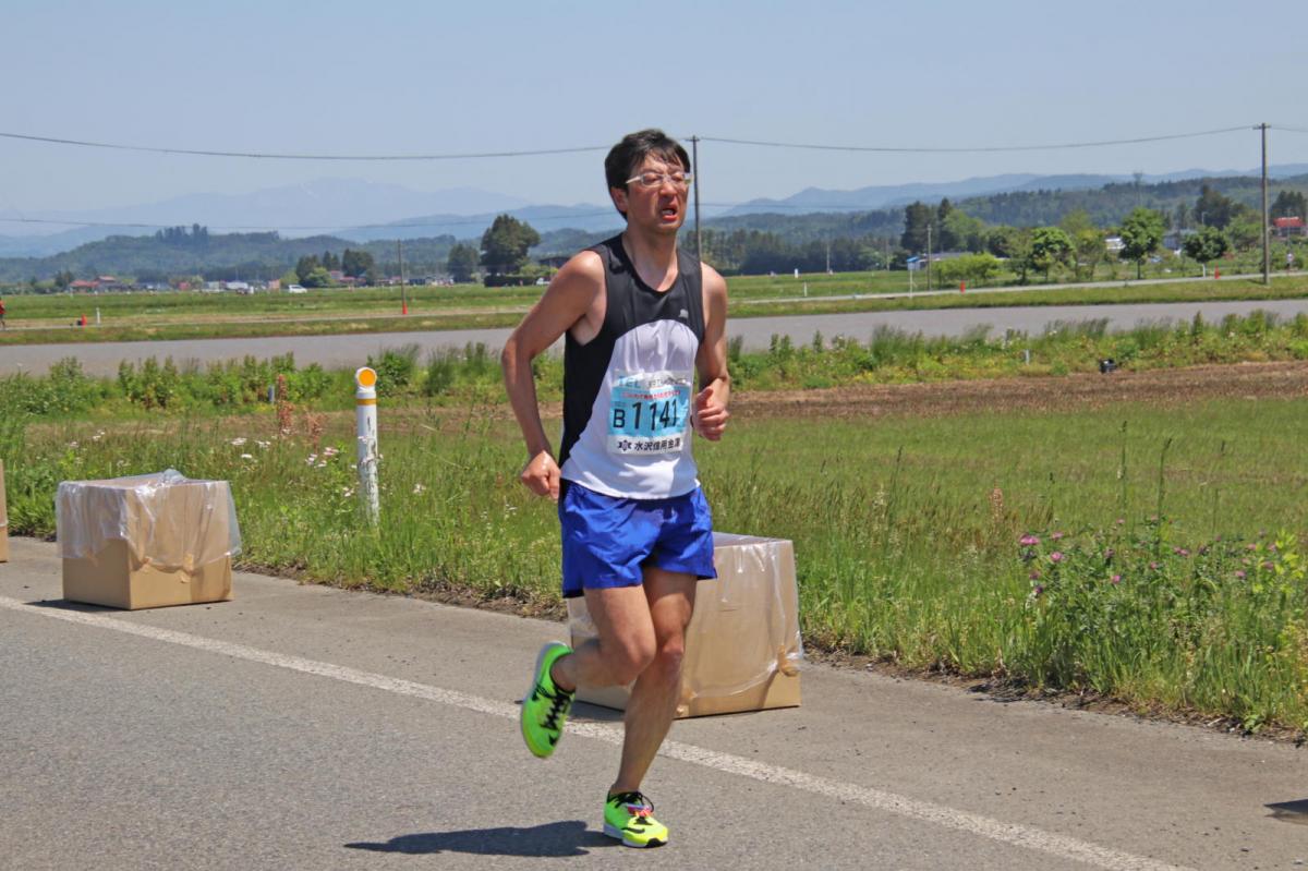 いわて奥州きらめきマラソン2018 フルマラソン5・37.5km給水/10km折り返し 2018/05/20