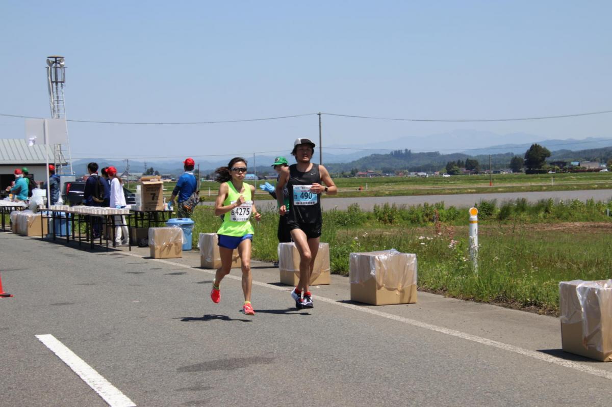 いわて奥州きらめきマラソン2018 フルマラソン5・37.5km給水/10km折り返し 2018/05/20