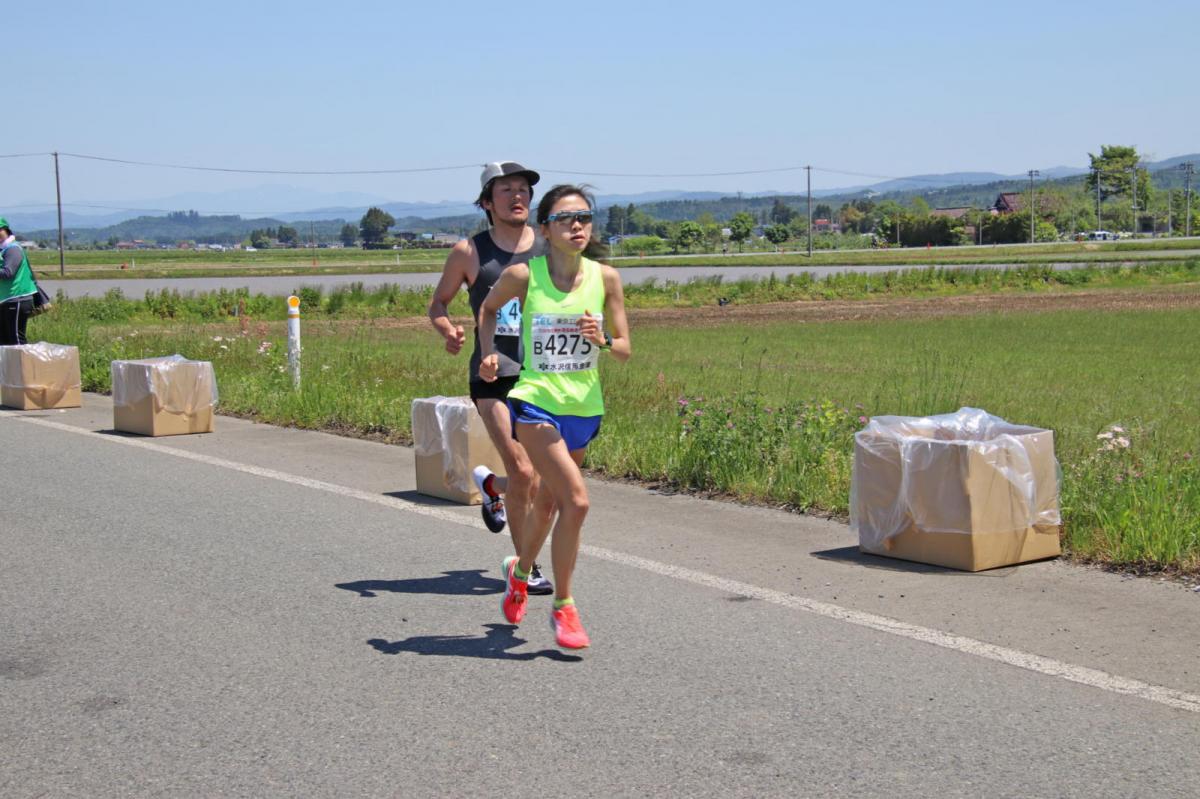 いわて奥州きらめきマラソン2018 フルマラソン5・37.5km給水/10km折り返し 2018/05/20