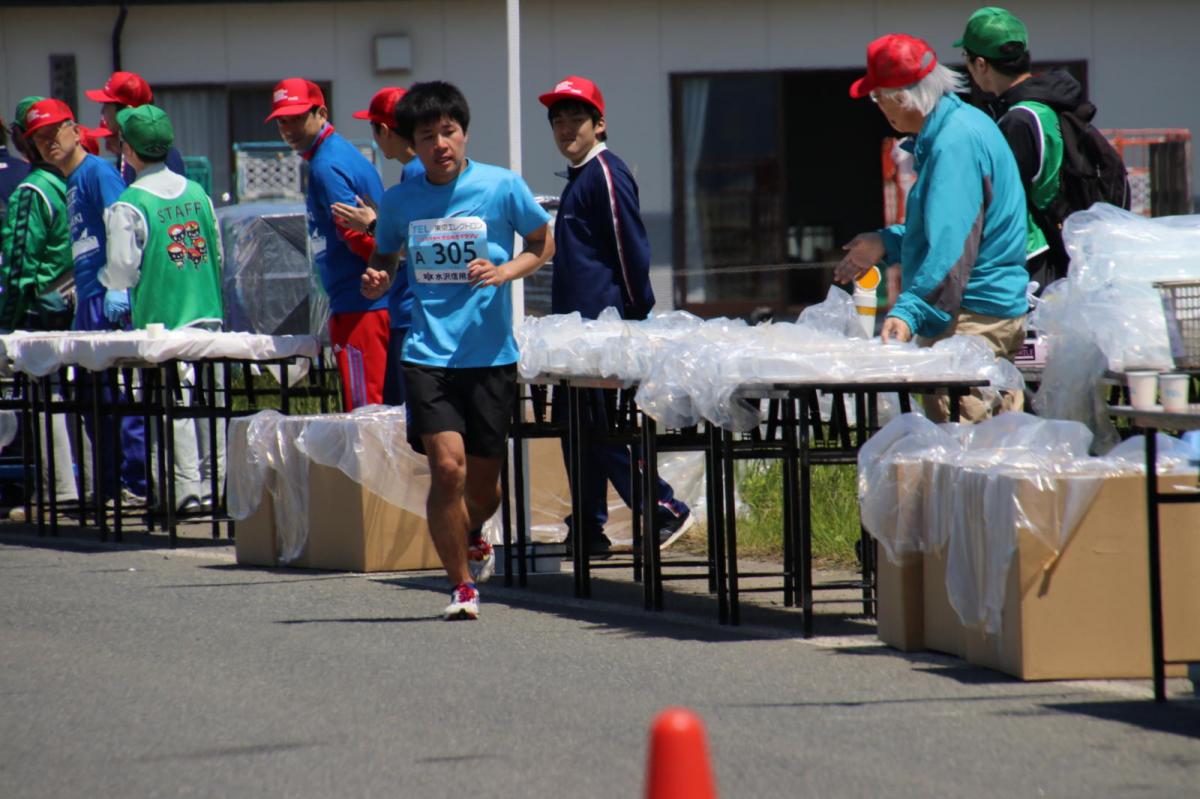 いわて奥州きらめきマラソン2018 フルマラソン5・37.5km給水/10km折り返し 2018/05/20