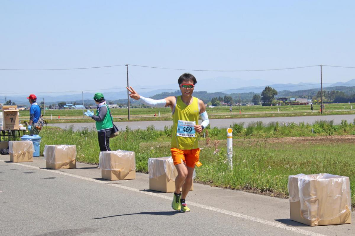 いわて奥州きらめきマラソン2018 フルマラソン5・37.5km給水/10km折り返し 2018/05/20