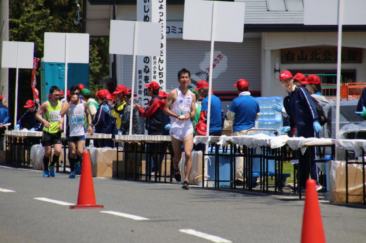 いわて奥州きらめきマラソン2018 フルマラソン5・37.5km給水/10km折り返し 2018/05/20