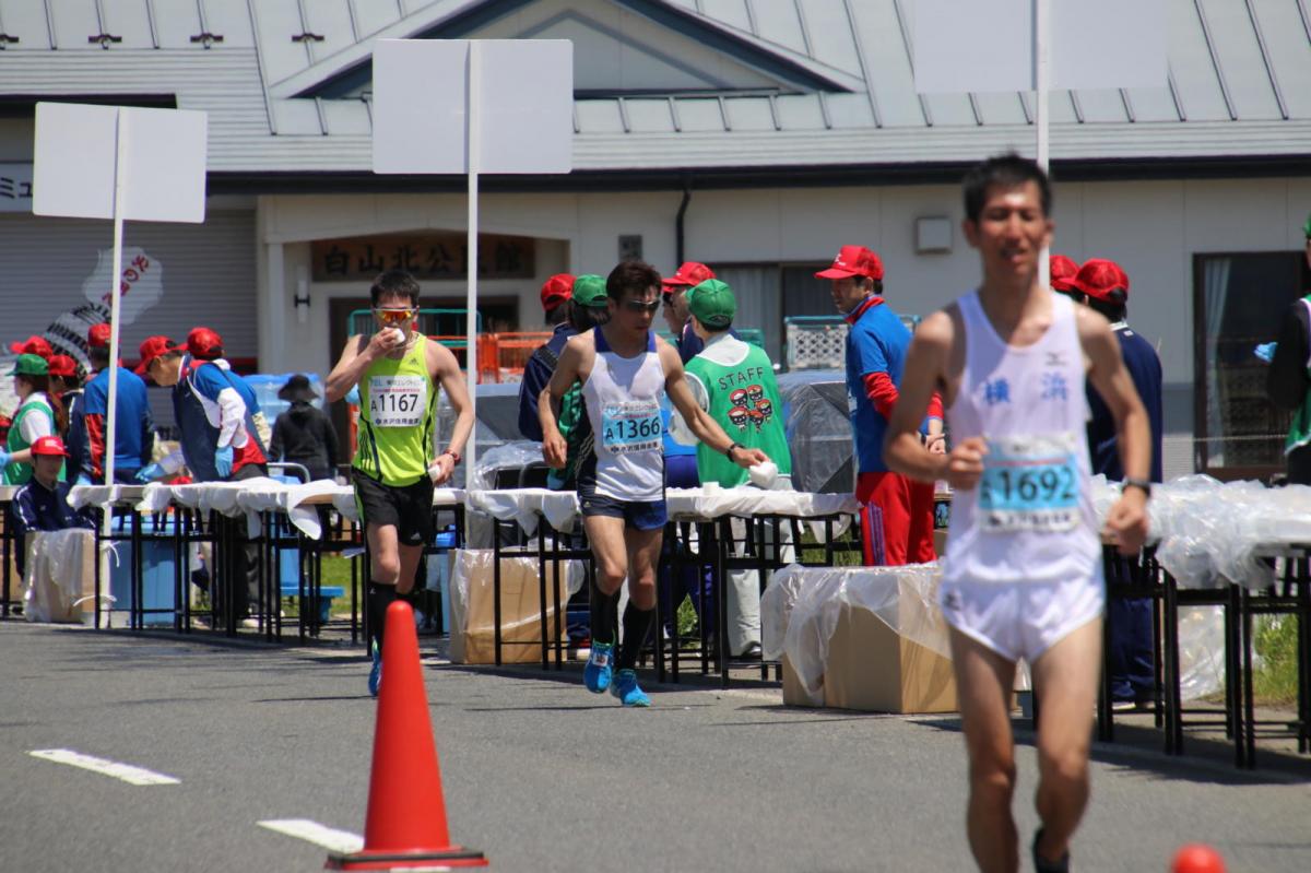 いわて奥州きらめきマラソン2018 フルマラソン5・37.5km給水/10km折り返し 2018/05/20