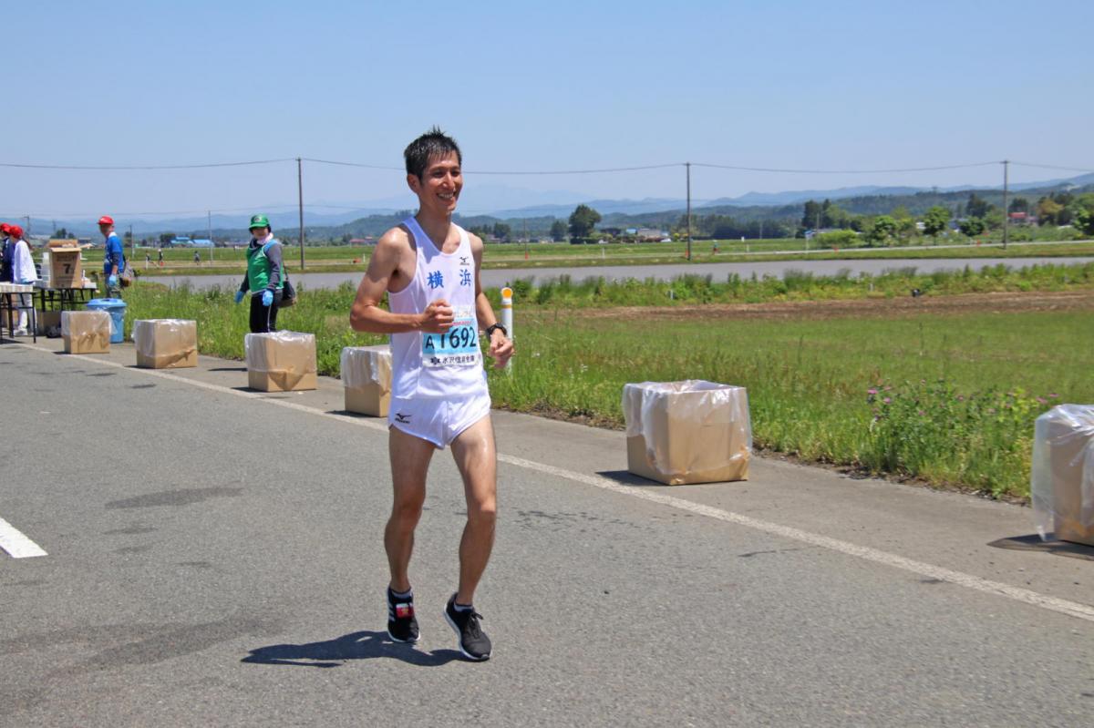 いわて奥州きらめきマラソン2018 フルマラソン5・37.5km給水/10km折り返し 2018/05/20