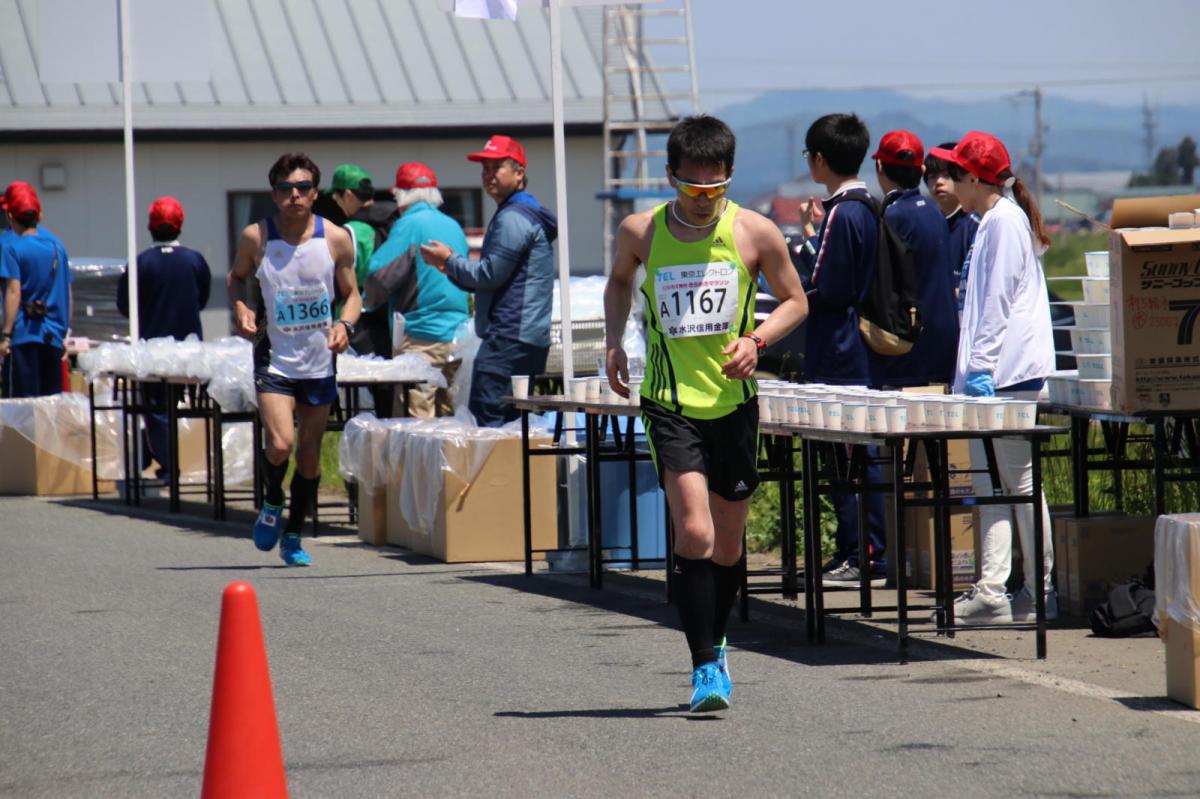 いわて奥州きらめきマラソン2018 フルマラソン5・37.5km給水/10km折り返し 2018/05/20