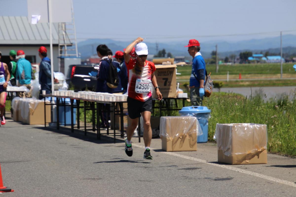 いわて奥州きらめきマラソン2018 フルマラソン5・37.5km給水/10km折り返し 2018/05/20