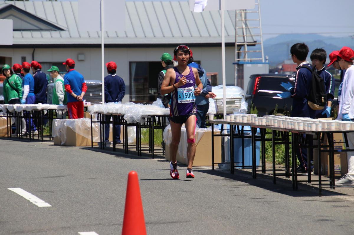 いわて奥州きらめきマラソン2018 フルマラソン5・37.5km給水/10km折り返し 2018/05/20
