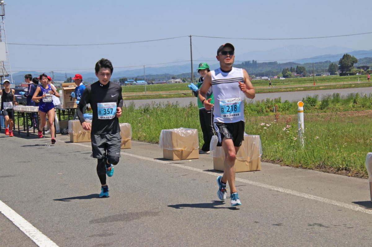 いわて奥州きらめきマラソン2018 フルマラソン5・37.5km給水/10km折り返し 2018/05/20