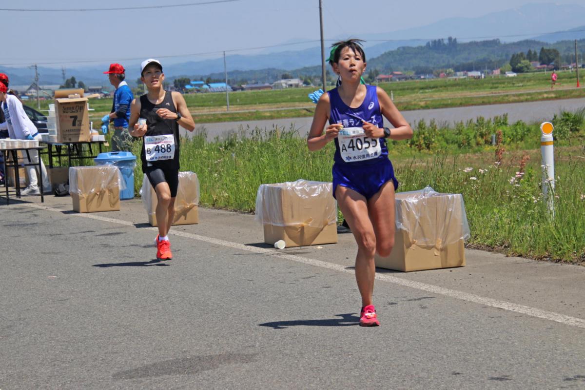 いわて奥州きらめきマラソン2018 フルマラソン5・37.5km給水/10km折り返し 2018/05/20