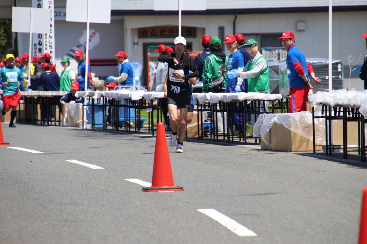 いわて奥州きらめきマラソン2018 フルマラソン5・37.5km給水/10km折り返し 2018/05/20