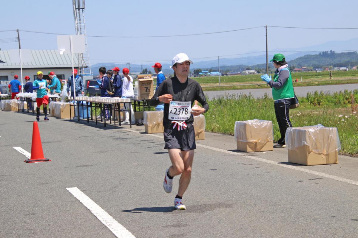 いわて奥州きらめきマラソン2018 フルマラソン5・37.5km給水/10km折り返し 2018/05/20