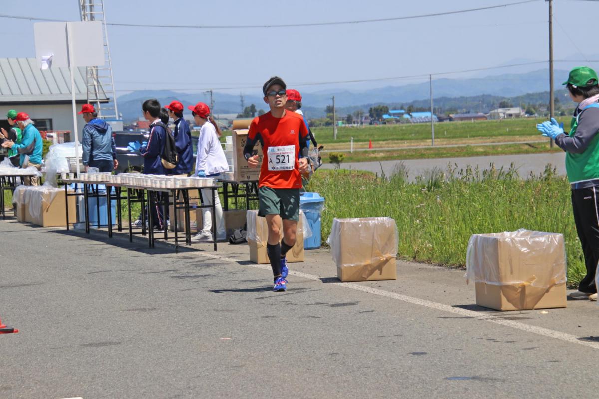 いわて奥州きらめきマラソン2018 フルマラソン5・37.5km給水/10km折り返し 2018/05/20