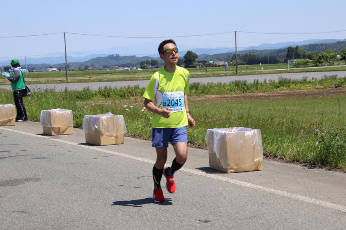 いわて奥州きらめきマラソン2018 フルマラソン5・37.5km給水/10km折り返し 2018/05/20