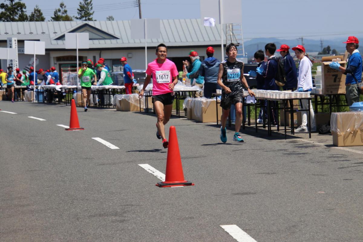いわて奥州きらめきマラソン2018 フルマラソン5・37.5km給水/10km折り返し 2018/05/20