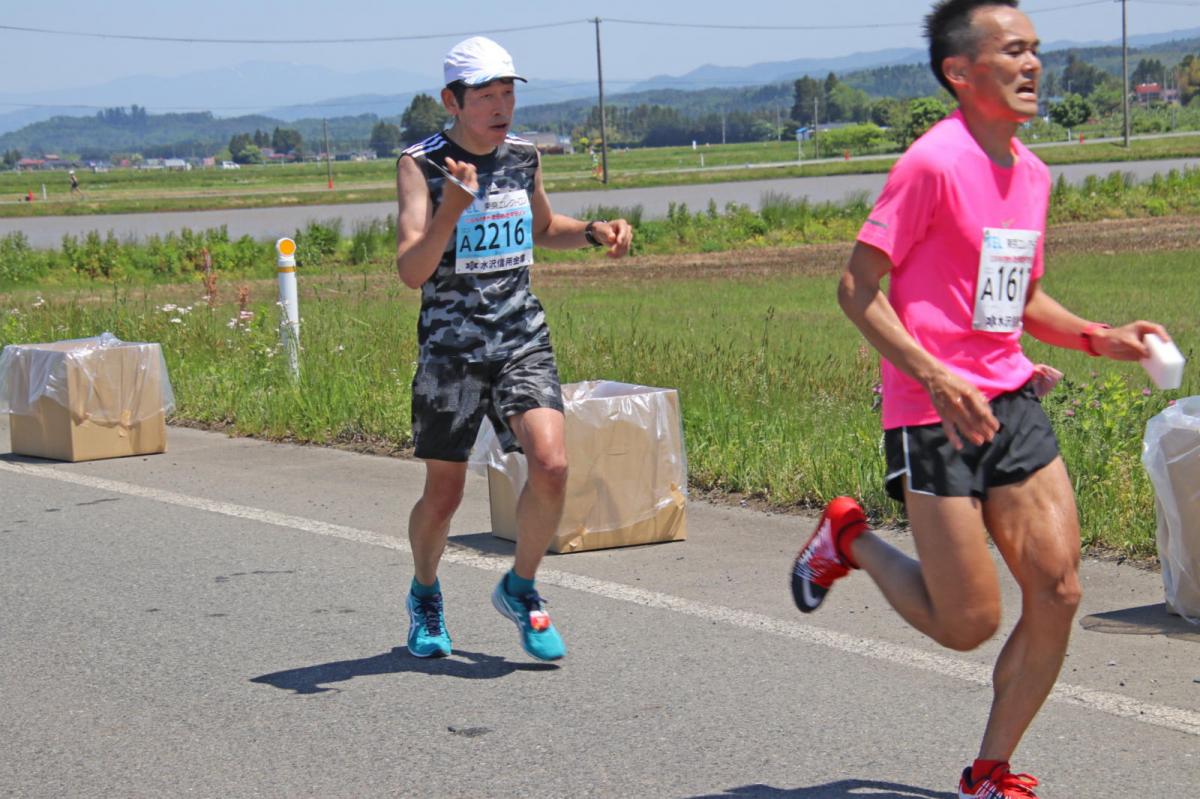 いわて奥州きらめきマラソン2018 フルマラソン5・37.5km給水/10km折り返し 2018/05/20