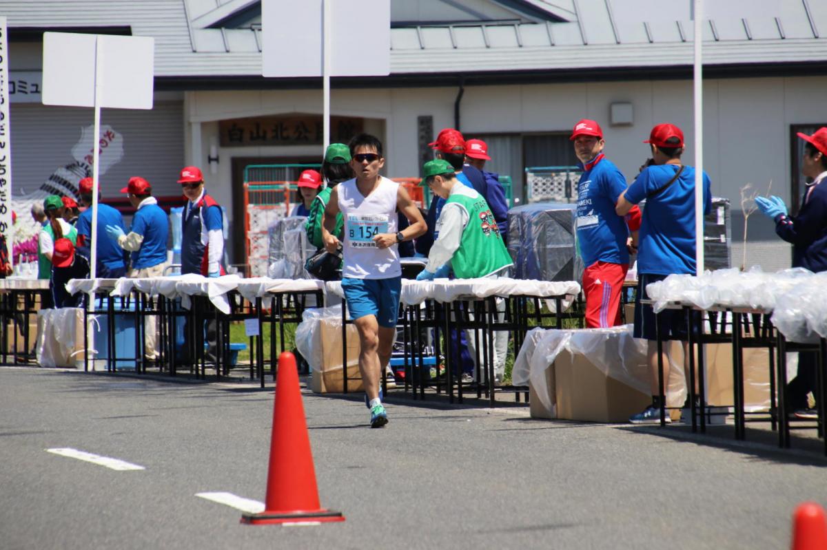 いわて奥州きらめきマラソン2018 フルマラソン5・37.5km給水/10km折り返し 2018/05/20