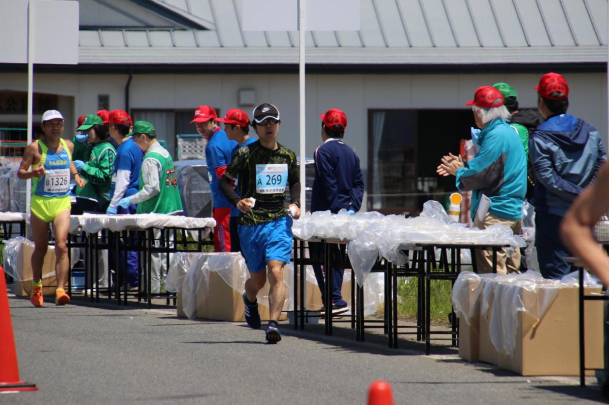 いわて奥州きらめきマラソン2018 フルマラソン5・37.5km給水/10km折り返し 2018/05/20