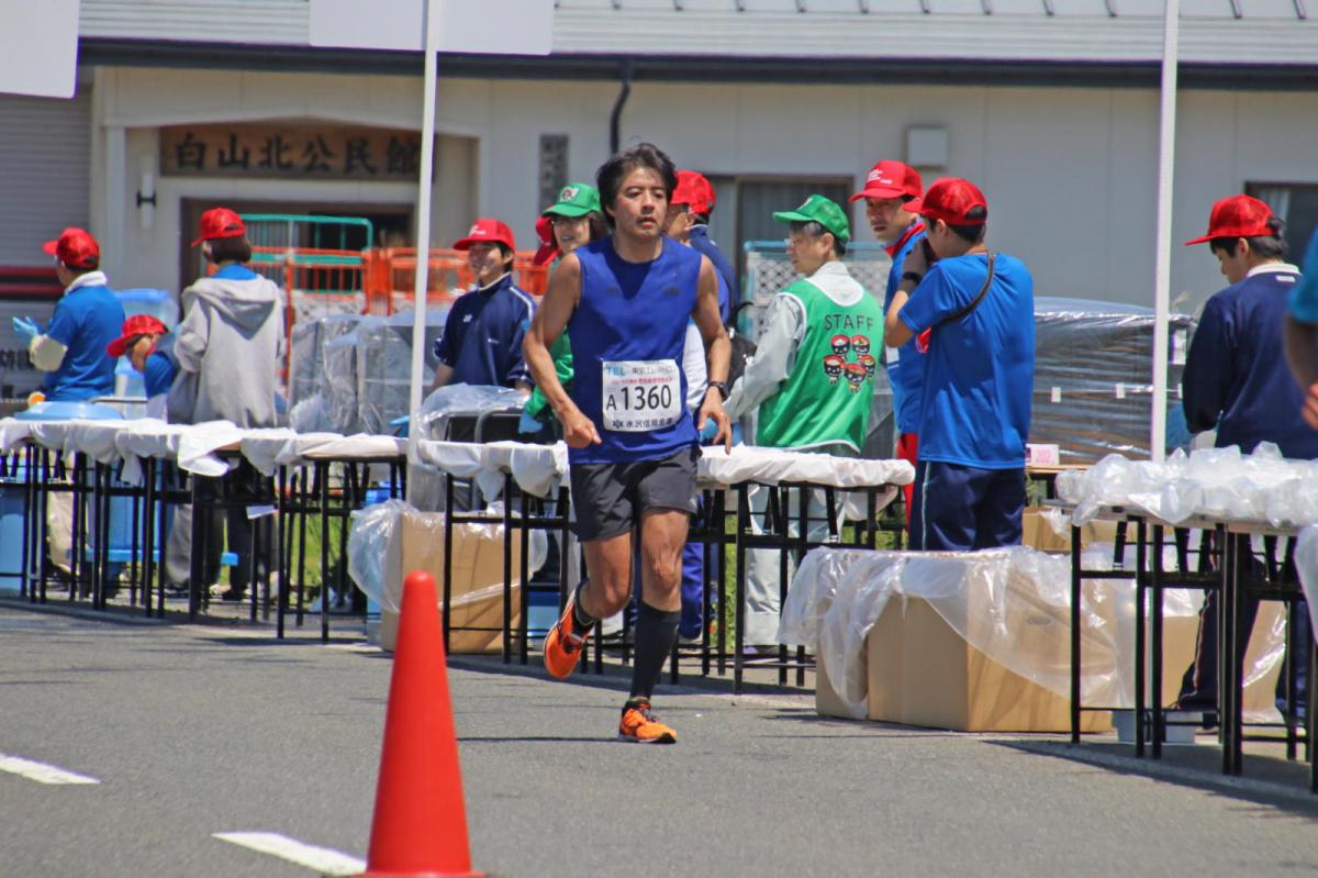 いわて奥州きらめきマラソン2018 フルマラソン5・37.5km給水/10km折り返し 2018/05/20