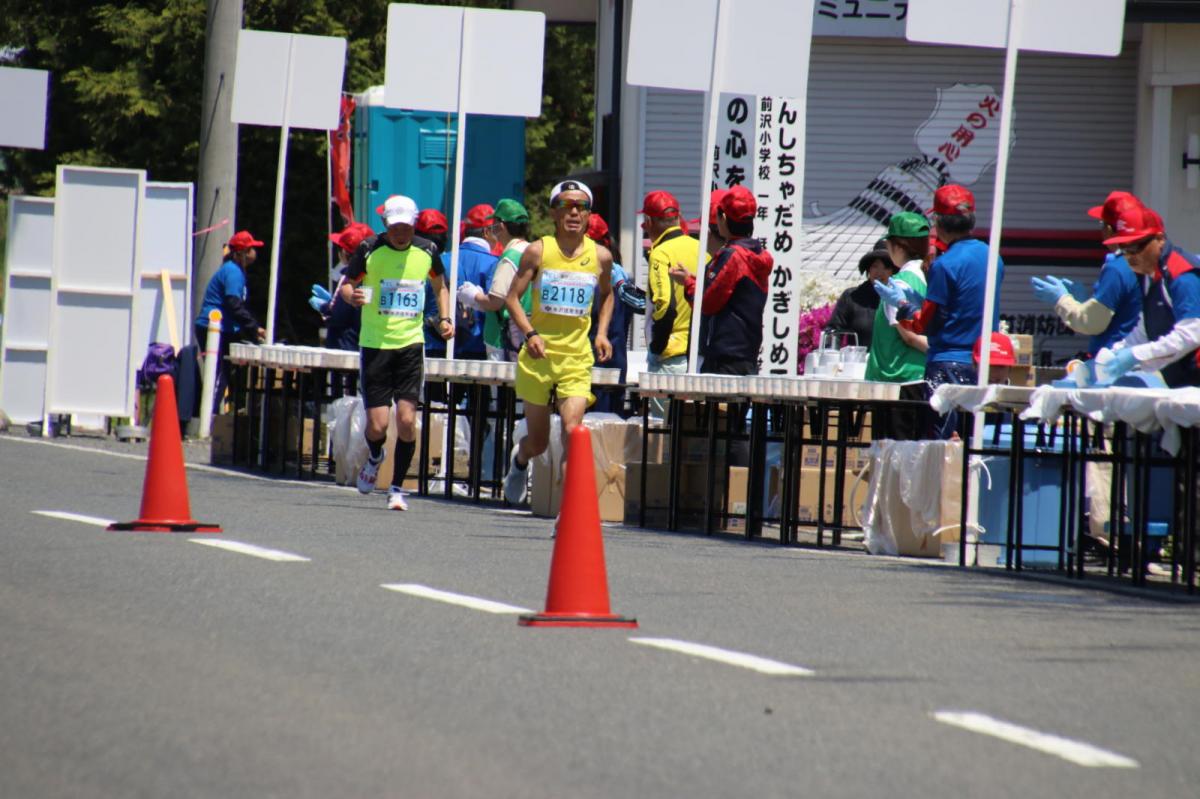 いわて奥州きらめきマラソン2018 フルマラソン5・37.5km給水/10km折り返し 2018/05/20