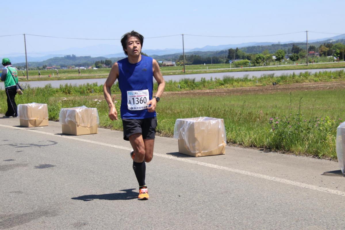 いわて奥州きらめきマラソン2018 フルマラソン5・37.5km給水/10km折り返し 2018/05/20