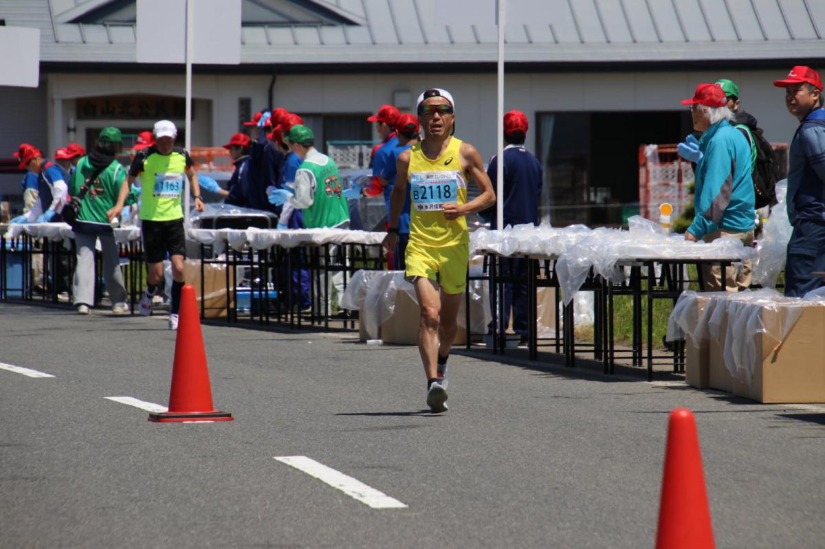 いわて奥州きらめきマラソン2018 フルマラソン5・37.5km給水/10km折り返し 2018/05/20