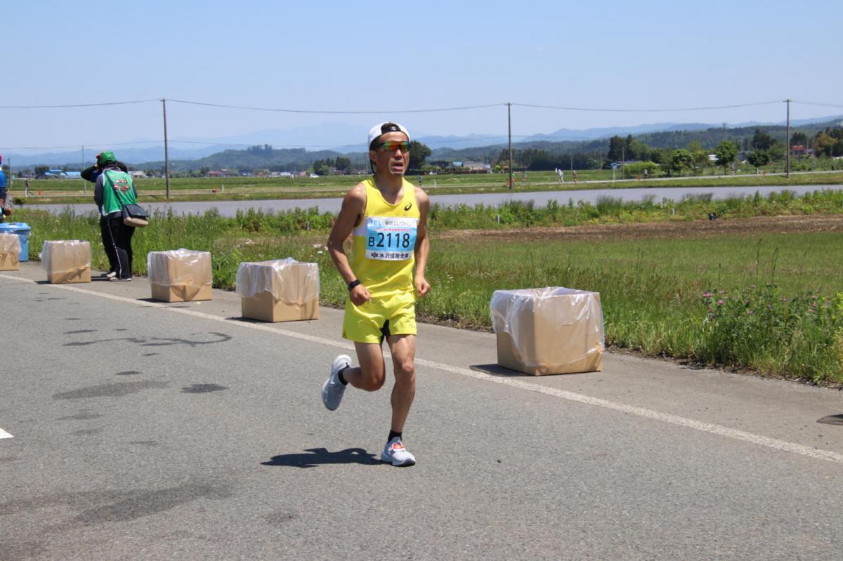 いわて奥州きらめきマラソン2018 フルマラソン5・37.5km給水/10km折り返し 2018/05/20