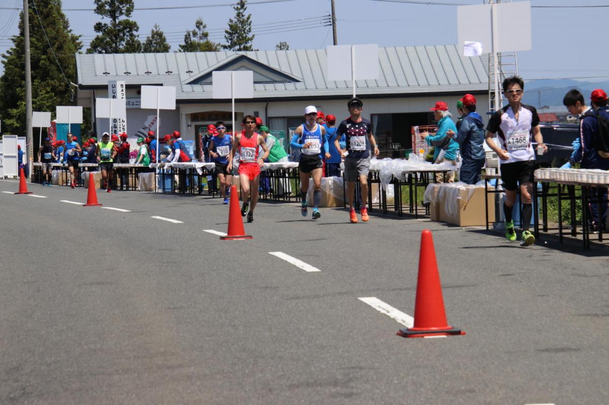 いわて奥州きらめきマラソン2018 フルマラソン5・37.5km給水/10km折り返し 2018/05/20