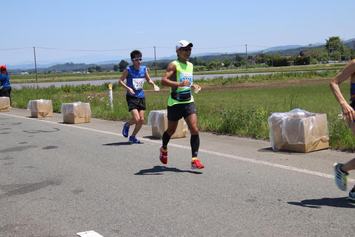 いわて奥州きらめきマラソン2018 フルマラソン5・37.5km給水/10km折り返し 2018/05/20