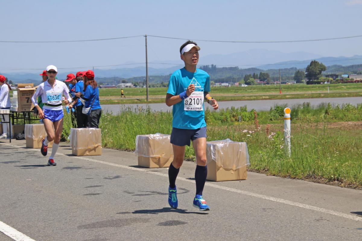 いわて奥州きらめきマラソン2018 フルマラソン5・37.5km給水/10km折り返し 2018/05/20