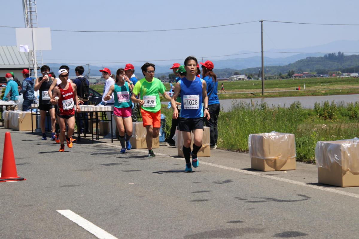いわて奥州きらめきマラソン2018 フルマラソン5・37.5km給水/10km折り返し 2018/05/20