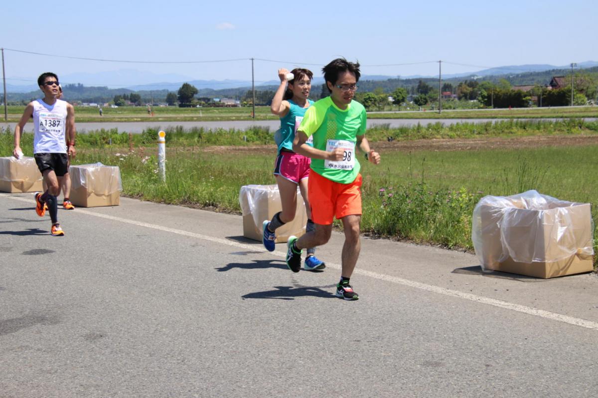 いわて奥州きらめきマラソン2018 フルマラソン5・37.5km給水/10km折り返し 2018/05/20