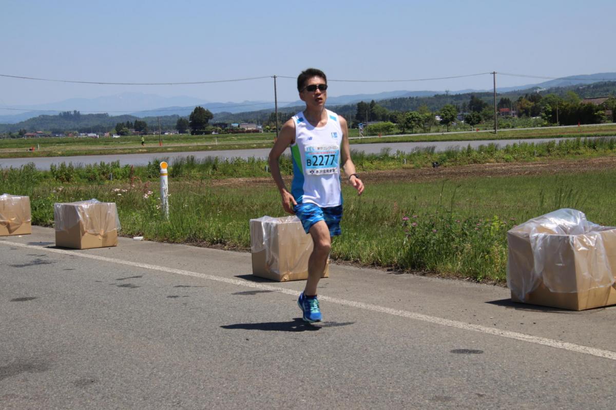 いわて奥州きらめきマラソン2018 フルマラソン5・37.5km給水/10km折り返し 2018/05/20