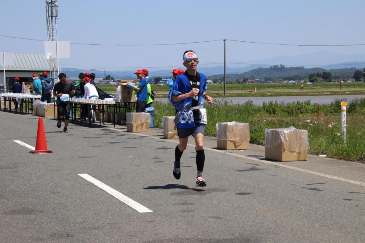 いわて奥州きらめきマラソン2018 フルマラソン5・37.5km給水/10km折り返し 2018/05/20