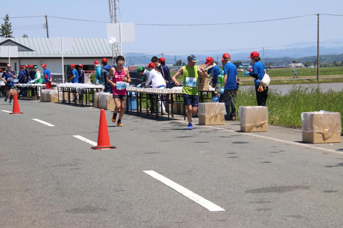 いわて奥州きらめきマラソン2018 フルマラソン5・37.5km給水/10km折り返し 2018/05/20