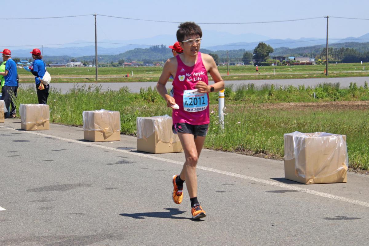 いわて奥州きらめきマラソン2018 フルマラソン5・37.5km給水/10km折り返し 2018/05/20