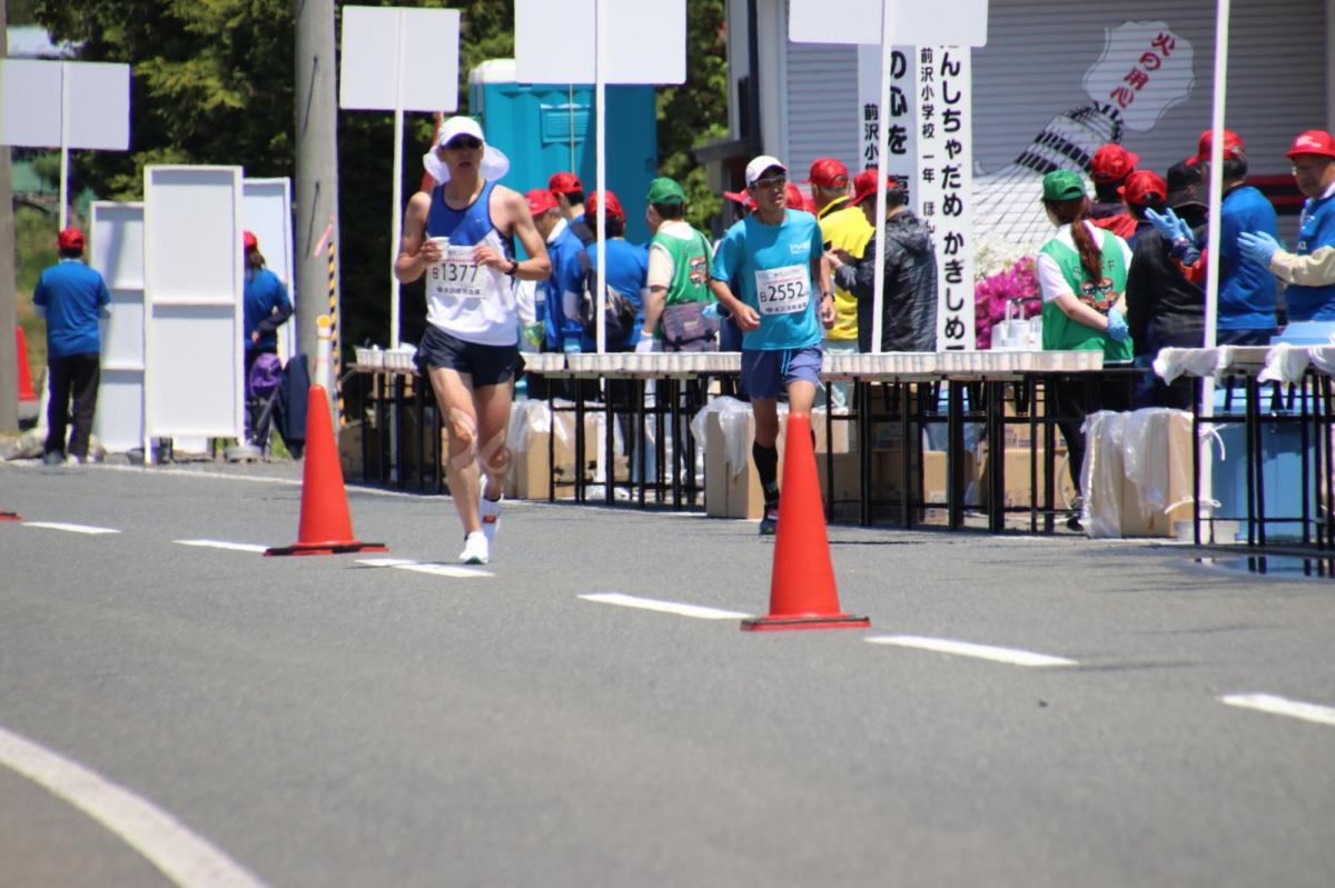いわて奥州きらめきマラソン2018 フルマラソン5・37.5km給水/10km折り返し 2018/05/20