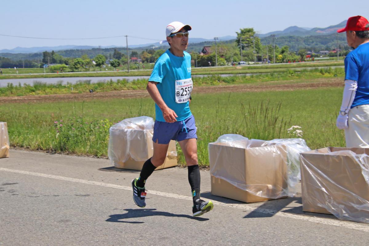 いわて奥州きらめきマラソン2018 フルマラソン5・37.5km給水/10km折り返し 2018/05/20