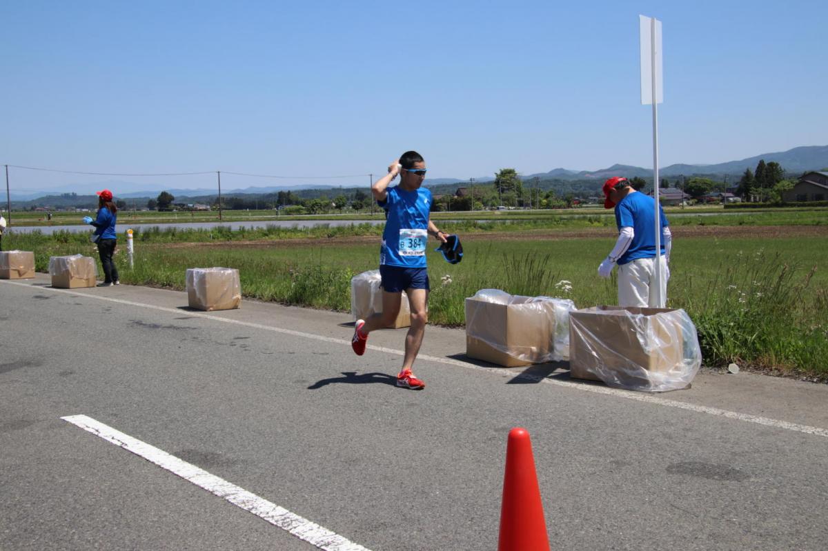 いわて奥州きらめきマラソン2018 フルマラソン5・37.5km給水/10km折り返し 2018/05/20