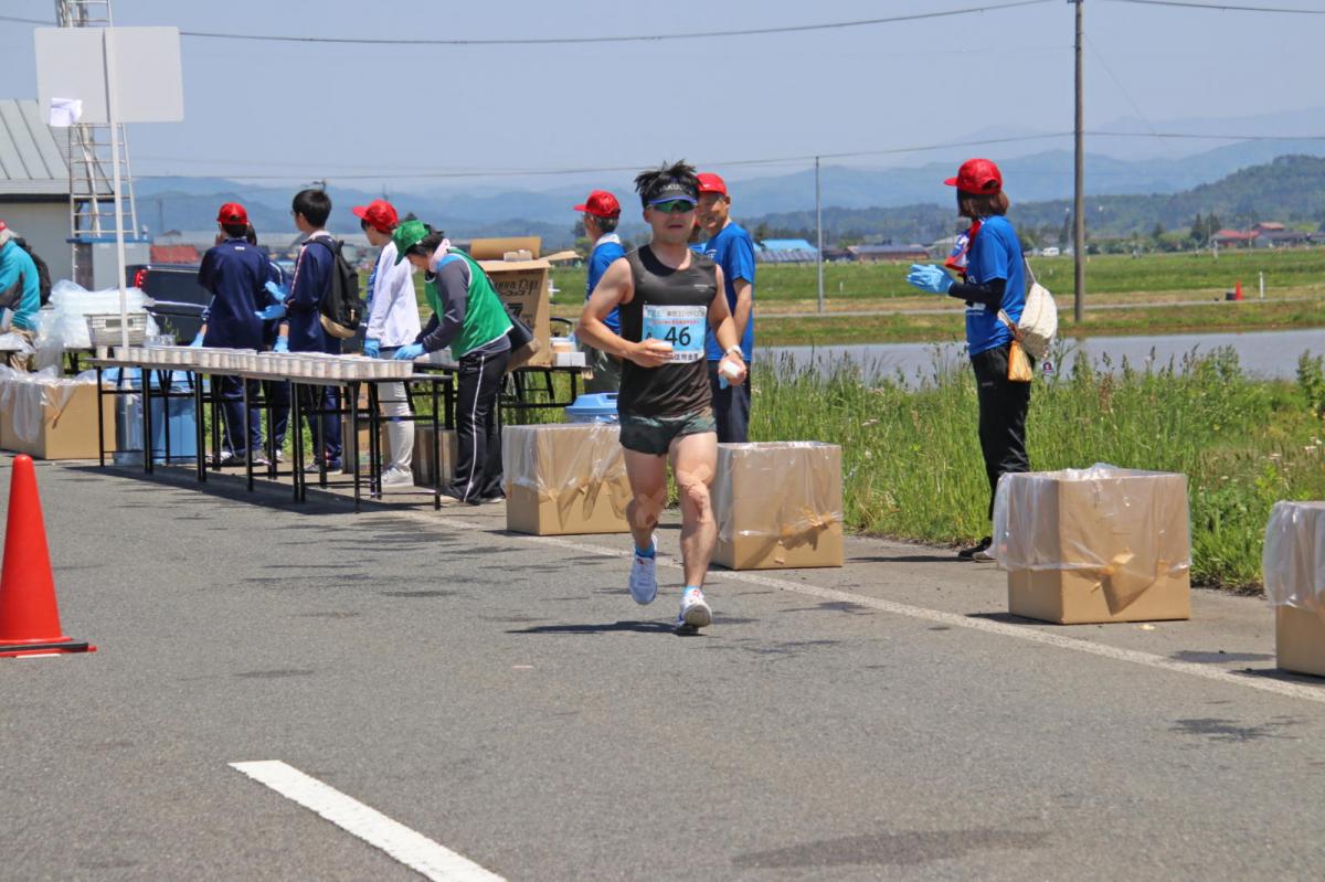 いわて奥州きらめきマラソン2018 フルマラソン5・37.5km給水/10km折り返し 2018/05/20
