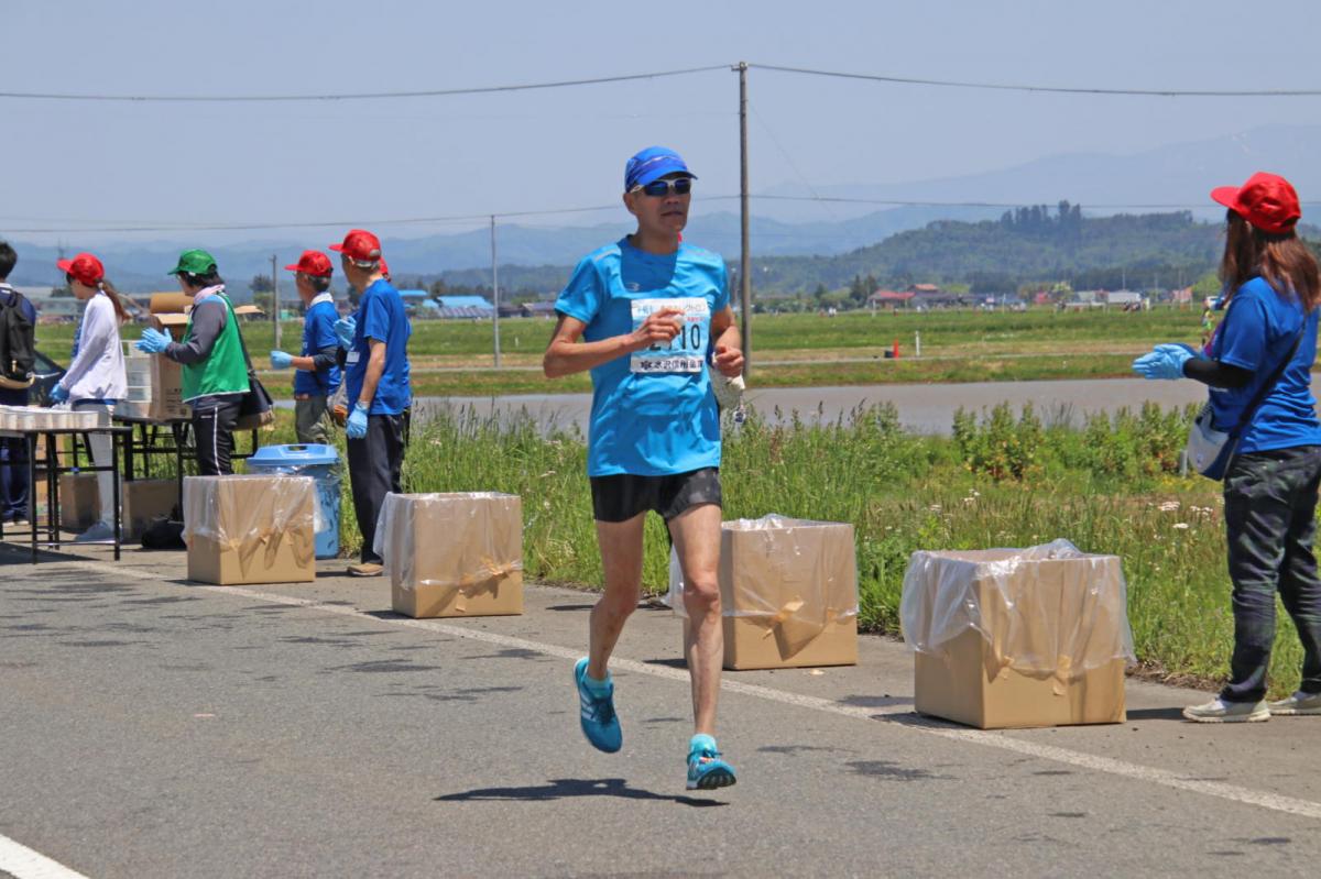 いわて奥州きらめきマラソン2018 フルマラソン5・37.5km給水/10km折り返し 2018/05/20