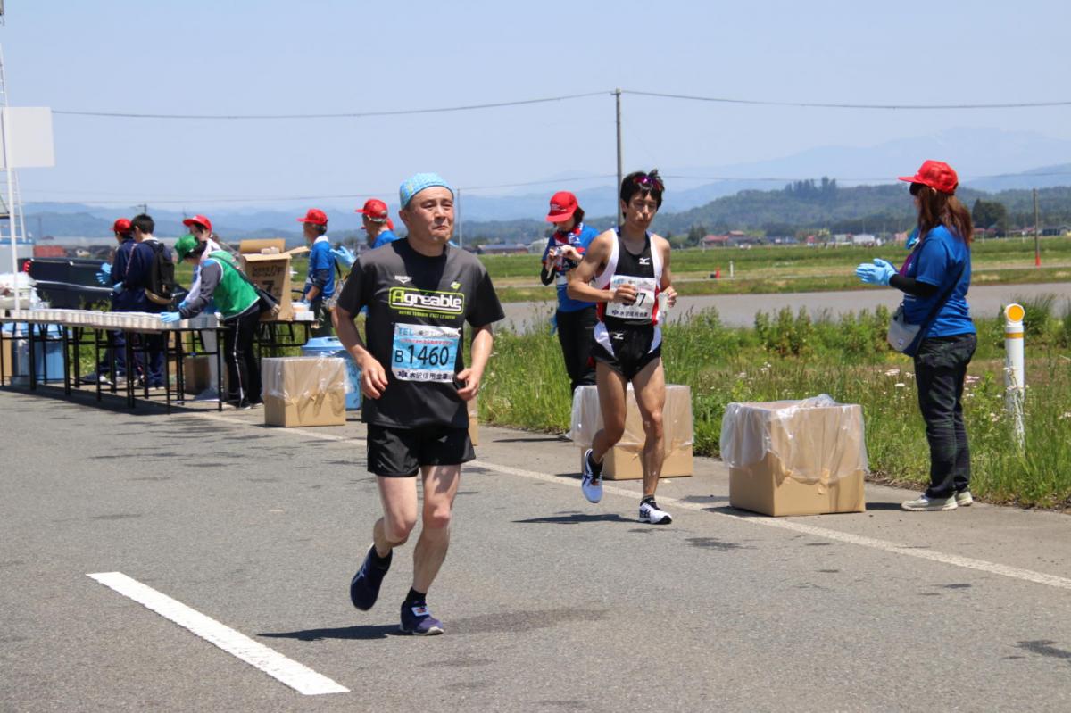 いわて奥州きらめきマラソン2018 フルマラソン5・37.5km給水/10km折り返し 2018/05/20