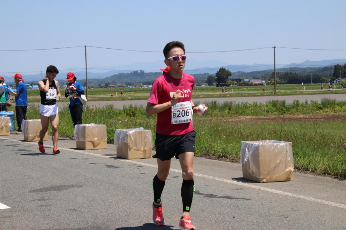 いわて奥州きらめきマラソン2018 フルマラソン5・37.5km給水/10km折り返し 2018/05/20