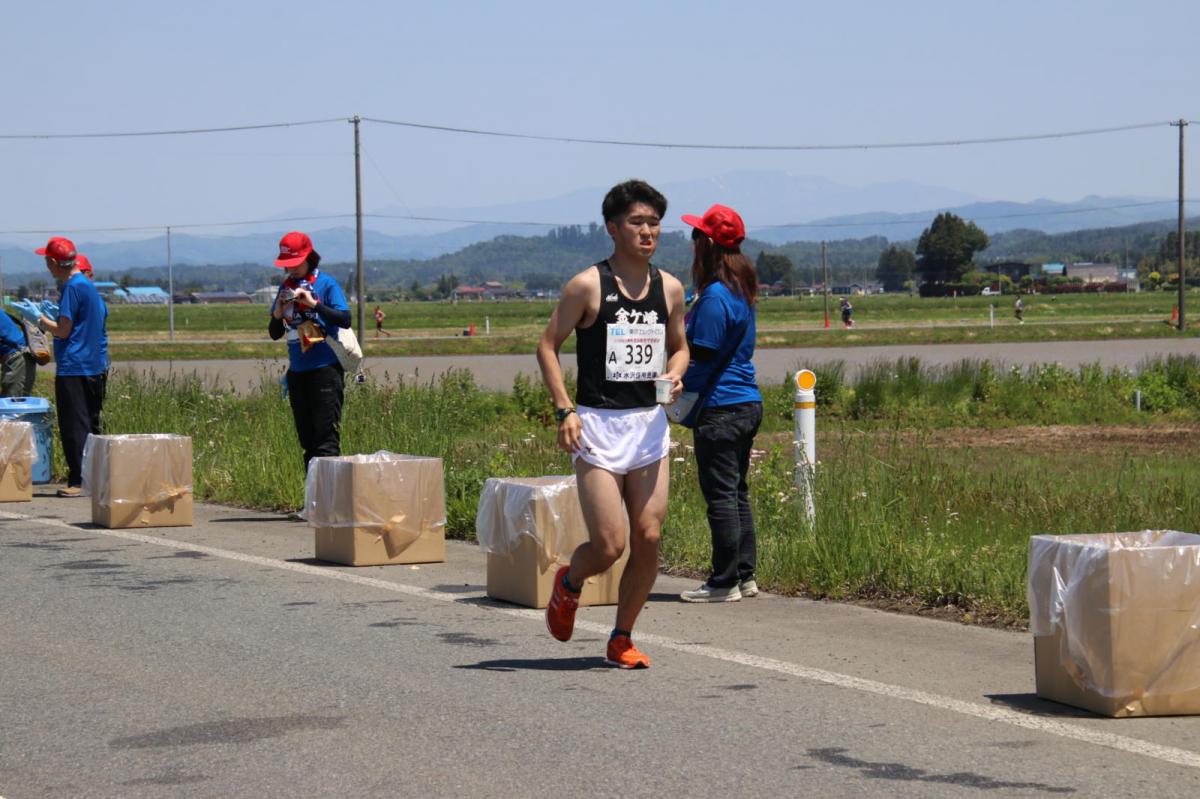 いわて奥州きらめきマラソン2018 フルマラソン5・37.5km給水/10km折り返し 2018/05/20