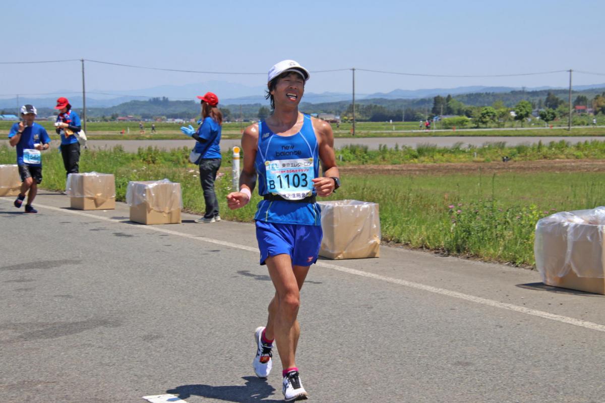 いわて奥州きらめきマラソン2018 フルマラソン5・37.5km給水/10km折り返し 2018/05/20