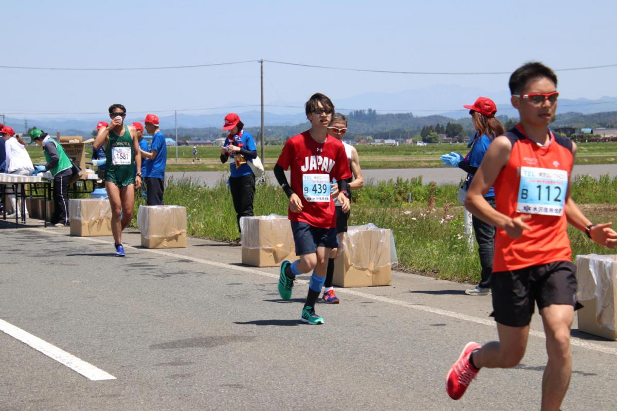 いわて奥州きらめきマラソン2018 フルマラソン5・37.5km給水/10km折り返し 2018/05/20