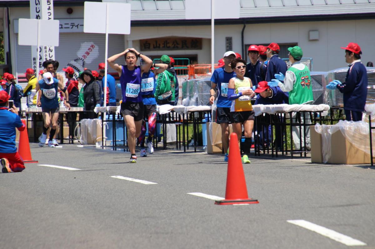 いわて奥州きらめきマラソン2018 フルマラソン5・37.5km給水/10km折り返し 2018/05/20